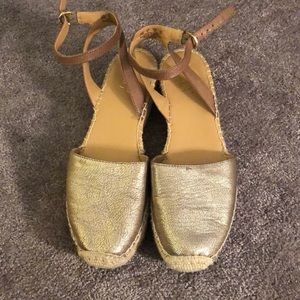 Franco Sarto Metallic Espadrilles